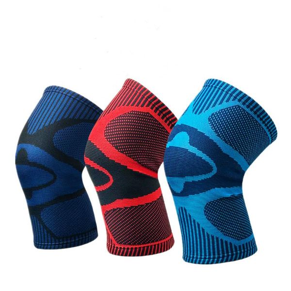 Genouillères coude 1 pièce tricot basket-ball Fitness course soutien bretelles élastique Leggings plus chaud sport Compression jambe manche