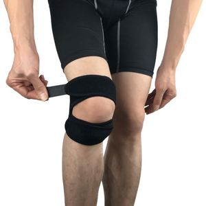 Padres de rodilla Codo Fitness al aire libre Protector de la pierna Elástica Cinta de vendaje Soporte de la almohadilla del nylon neopreno Ajustable Anti -Bump.