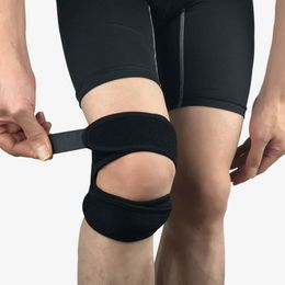 Knie pads elleboog patella brace met bewegingsdemper druk shin guard voetbal basketbal buiten klimmen fietsen fitness beschermend uitrusting