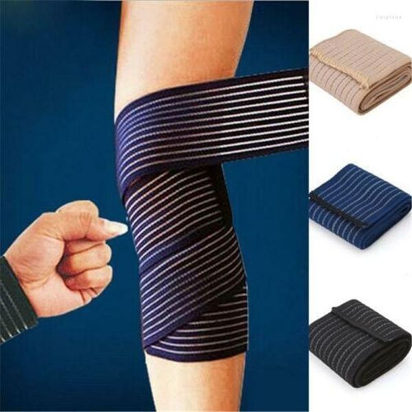 Genouillères Coude Poignet Cheville Bondage Manchette Soutien Wrap Sport Bandage Sangle De Compression Ceinture Fitness Gym Brace Bande Élastique Bande