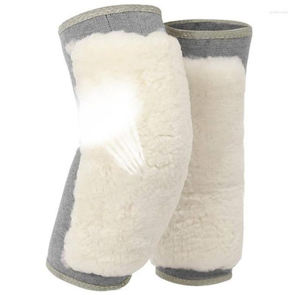Rodilleras Calentadores de lana Espesar Lana Brace Felpa Guardia de invierno Cordero Rodilleras Calentador de piernas para