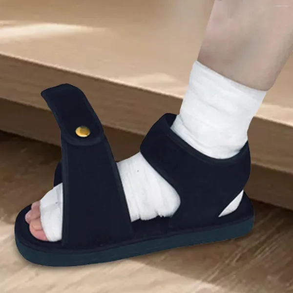 Rodilleras Zapato de soporte para fracturas de pie Bota de yeso con punta abierta Zapatos fundidos