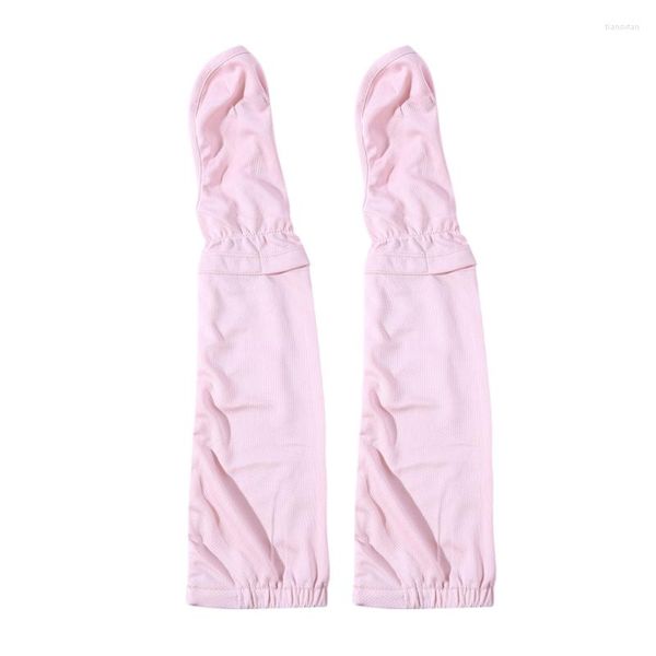 Genouillères J78E en soie glacée, manches de Protection solaire pour femmes, conduite d'été, course à pied, Protection UV, gants assortis pour les mains