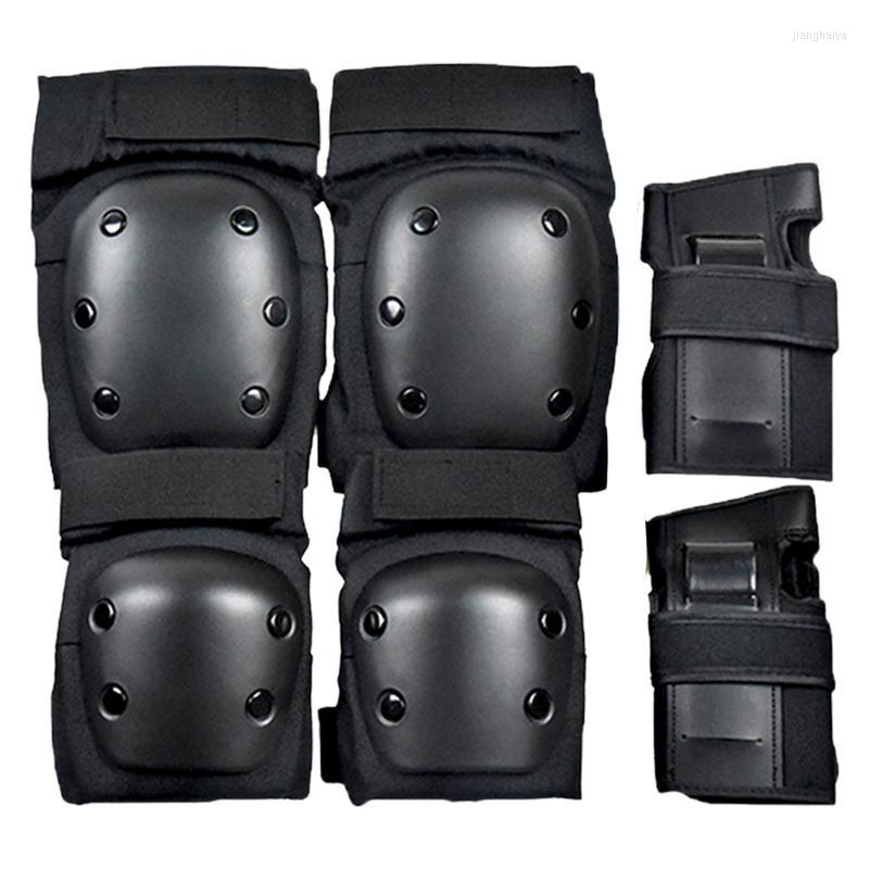 Diz Pedler Knepads ve Dirsek Knevers Estawovers Bilek Koruyucu Koruyucu Dişli Kaykay Silindir Skate içi patenler için set