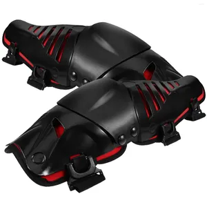 Rodilleras Motocicleta Bicicleta De Montaña Codo Hombre Brace Ciclismo Equipo De Protección Fondo Rojo