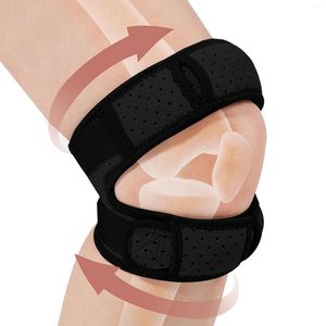 Rodilleras Patella Correa Soporte ajustable Brace Estabilizador de gel de sílice incorporado para correr