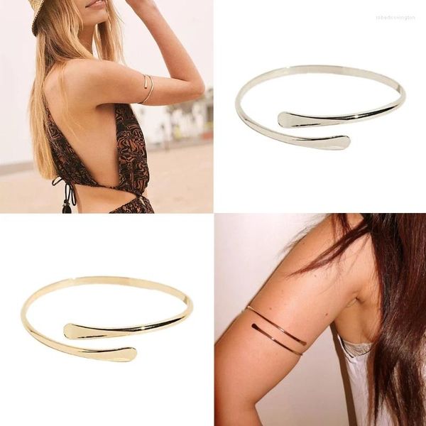 Genouillères Punk enroulé réglable en spirale, brassard pour le haut du bras, bracelet pour femmes, bijoux égyptiens