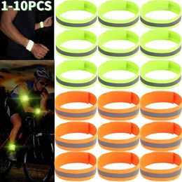 Knie -pads Reflecterende Night Cycling Warning Armband Ademende polyester Jogging Reflector Tapes comfortabel om te dragen voor buitenavontuur