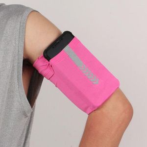 Knie pads met mobiele telefoon armtas sport armband waterdichte jogging case cover houder voor