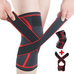 Genouillères SKDK 1 pièces coussin de sport hommes sous pression élastique soutien équipement de Fitness basket-ball volley-ball orthèse protecteur Crossfit