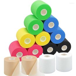 Knie pads spons wrap tapes pu schuim verbanden huidfilm katoen elleboog filmbind omhoog voor sport atletiek