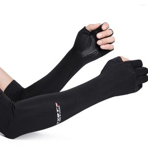 Knie pads zonbeveiliging handschoenen armbescherming ijs doek mouw stof zijden sport lopen fietsen deksel uv koele zomer buiten