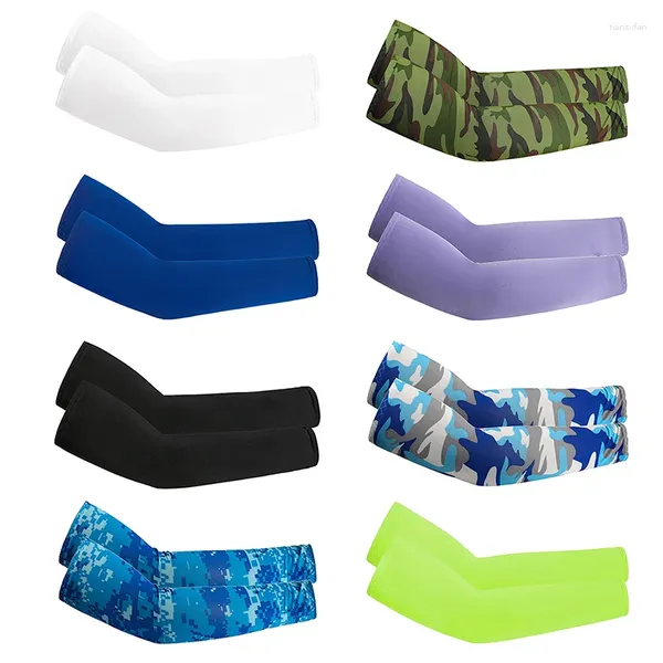 Rodilleras Unisex, mangas de brazo de refrigeración, cubierta deportiva para correr, protección solar UV, para exteriores, pesca, ciclismo para ocultar tatuajes