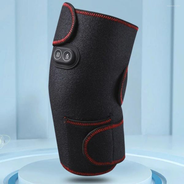 Rodilleras almohadilla térmica recargable por USB, envoltura calentada de 3 niveles de calor, 6 vibraciones ajustables para aliviar el dolor articular y la artritis