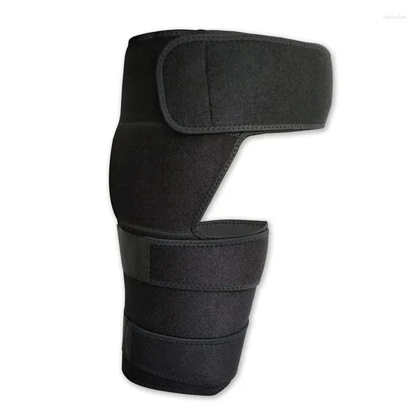 Genouillères portant une ceinture d'aine, Protection Anti-pression, équipement de Protection pour le sport des hanches et des cuisses