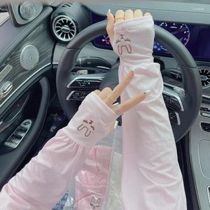 Genouillères Femme Eté Protection Solaire Manchettes UV Manches Longues Vélo Respirant Gants De Cyclisme Conduite Manchettes