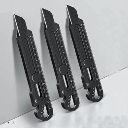 Couteau 6in1 poche couteau cote-caisse rétractable outil de coupe utilitaire 18 mm