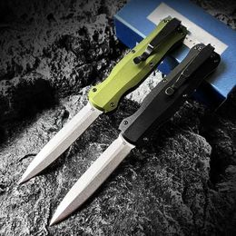 Coltello BM 3300 Coltelli D2 Acciaio OTF Coltello da tasca Coltelli militari tattici EDC Manico in lega di alluminio Coltelli per autodifesa Clip Strumento regalo