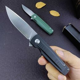 Couteau de poche EDC à manche G10, couteau à fruits, couteau d'office Portable pour le Camping en plein air, coupe randonnée chasse