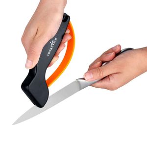 Affûteur de poignée au couteau Affûteur en carbure Ajusteur extérieur en pierre de poche portable de poche pour les outils de couteaux domestiques