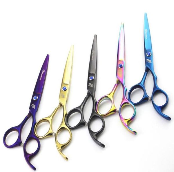 Magia de cuchillo 60 pulgadas 55 pulgadas de corte profesional de adelgazamiento Picsorsors de cabello para barberos tijeras derechas 4 colores9558111