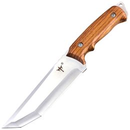Cuchillo de autodefensa, cuchillo de supervivencia al aire libre, afilado, tácticas de supervivencia en el campo de alta dureza, lleva hoja de cuchillo recta, mango de cuchillo de madera medio maciza