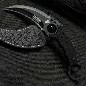 Karambits campingmes zelfverdediging outdoor survivalmes Tactisch klauwmes Open mes draagbaar gevechts tactisch mes