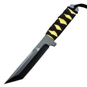 Mes zelfverdediging outdoor survival mes scherp hoge hardheid veld overlevingstactieken dragen recht mes Sterk, scherp, betaalbaar en draagbaar
