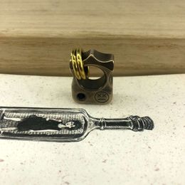 Cuchillo paraguas latón EDC cuerda linterna dedo tigre colgante, decoración personalizada, llave colgante 114005