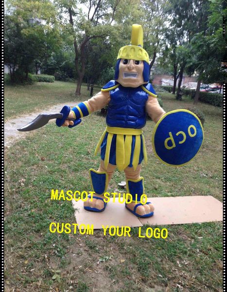 Chevalier Costume Mascot Costume Spartan Trojan Costume Custom Costume de Carnaval Carnaval Carnaval Mascotte41874