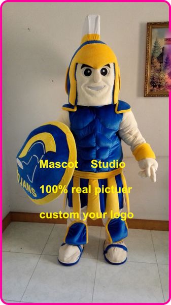 Chevalier mascotte spartiate trojan costume personnalisé déguisement anime dessin animé personnage carnaval costume mascotte40933