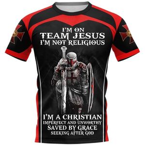 Knights Templar 3D Printing t-shirt man