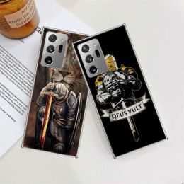 Knights Templar Tattoo Phone Case voor Samsung Galaxy A04 A04S A14 A24 A34 A54 M11 M12 M21 M30S M31 M31S M51 M52 M52 M60S M80S F12 F5