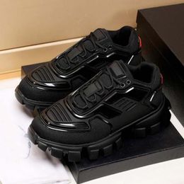 Chaussures décontractées en tricot bottes de luxe baskets pour hommes baskets surdimensionnées semelle en caoutchouc