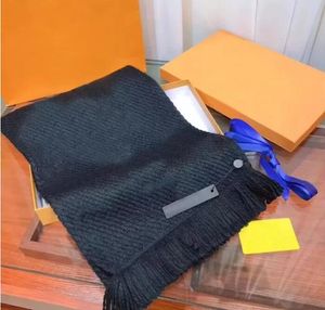 Conjunto de cachecol de tricô para homens e mulheres lã de inverno Designer de moda xale de caxemira Anel xadrez de luxo sciarpe echarpe homme com caixa 170cm X 30cm