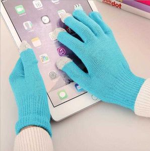 Tricot laine téléphone portable tactile gants adulte écran tactile hiver gants plus chauds écran de téléphone portable conducteur tactile gants