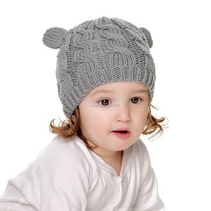 gebreide beer oor hoed baby hoed pappen met handschoenen jongen meisjes mode winter warme beanie schedel petten set cadeau wil en sandy nieuw