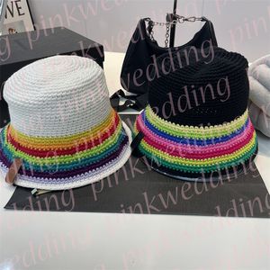 Tricoté seau chapeau mode couleur chapeau de soleil pour femmes hommes été en plein air voyage visière casquette pêcheur chapeaux