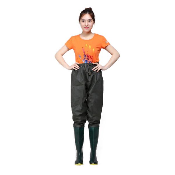 Pantalon de pêche extérieur en tissu en tricot en tricot pvc imperméable de chasse respirant pantalon pour femmes pantalons de pluie pour femmes