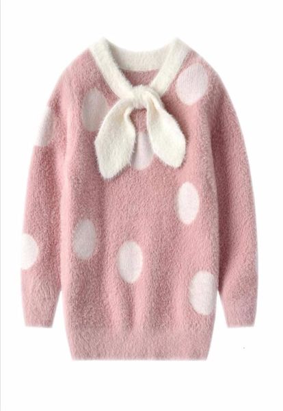 Suéter tejido para niñas Princesa linda Ropa para niños Patrón Niños Suéteres de lana suave para bebés Niños Tops cálidos Ropa de invierno 1979684