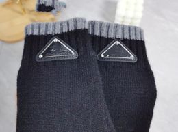 Gants tricotés pour hommes coupe-vent et protection contre le froid écran tactile du bout des doigts Nanjima velours double couche gants d'équitation chauds antidérapants