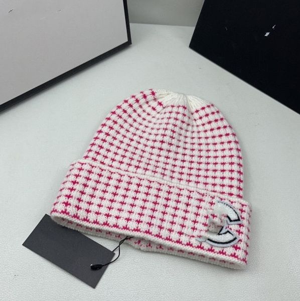 Gorro de punto para otoño e invierno, gorro de lana cálido, gorros de lana que combinan con todo para mujer, venta al por mayor