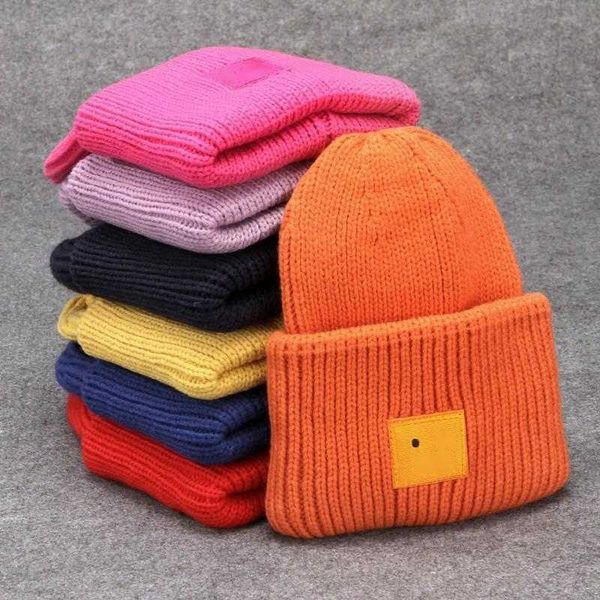 Gorro de punto para niños, sencillo y moderno, de lana gruesa, gran circunferencia de la cabeza, estilo invernal, moderno y versátil, linda versión en línea 231120