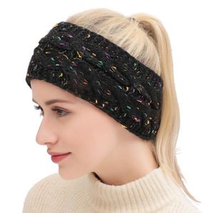 Gebreide hoofdband 20 kleuren winterwarmer hoofd wrap haarband acryl haak wraps mode haar hoofd band muts accessoires