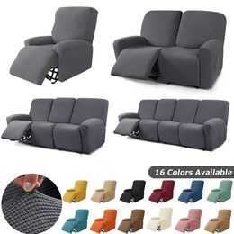 Gebreide ligstoffen bedekken Lazy Boy Elastische Beschermer Relax fauteuil Cover Lounge Home Pets Antiscatch 1234 Seater 240325