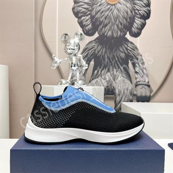 Baskets à bande tricotée Designer Mâle Vulcanisé Élastique Maille Mocassins Couple Mode Casual Conduite Chaussures de Marche pour Hommes Femmes Mew Chaussures