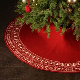 Scialle con grembiule inferiore per albero in lana lavorata a maglia Forniture per decorazioni natalizie Gonna per albero con fiocchi di neve vintage 48 pollici Inventario all'ingrosso