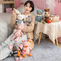 Animal en laine tricoté sept poupées confort