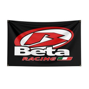 Tricoter Bannière de moto de course imprimée en polyester 3x5 Betas Flag pour décor