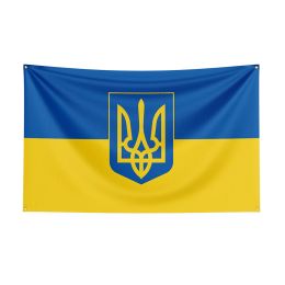 Tricot 3x5 Ukraine drapeau volant national Polyester imprimé autre bannière pour la décoration